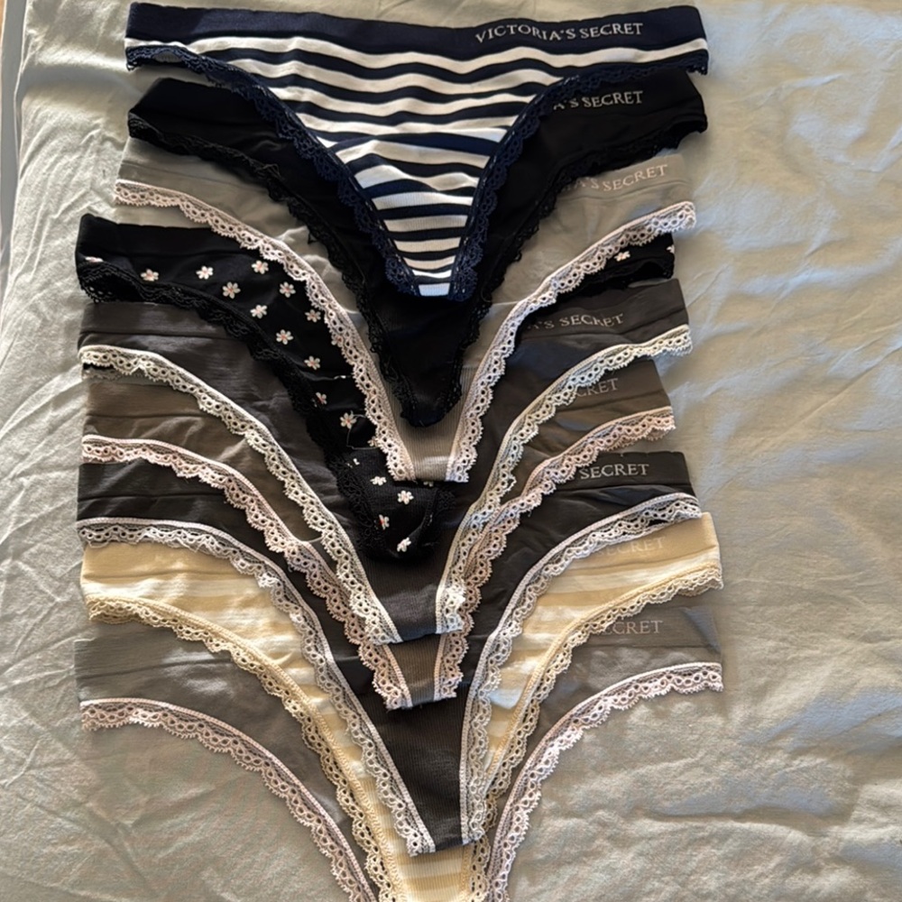 Victoria's Secret Lace Trim Panties Set